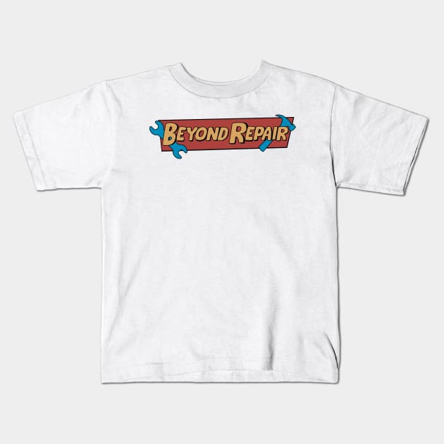 beyond repair sitcom logo | American born Chinese (ke huy quan) Kids T-Shirt by shopanniekat